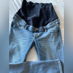 Maternity blue 7/8 skinny jean
